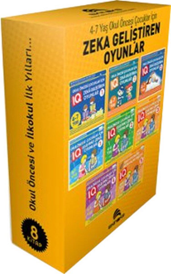 4-7 Yaş Okul Öncesi Çocuklar İçin Zeka Geliştiren Oyunlar - 8 Kitap