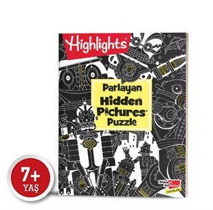 Parlayan Hidden Pictures Puzzle Dikkat Geliştirme Kitabı 7-99 Yaş