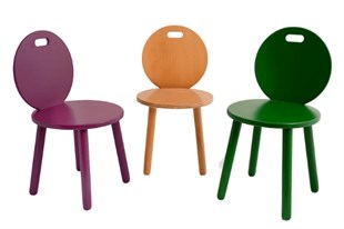 Renkli Ahşap Sandalye (34X34X32)