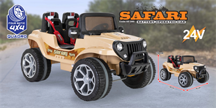 Safari 24V 4X4 Akülü Araba